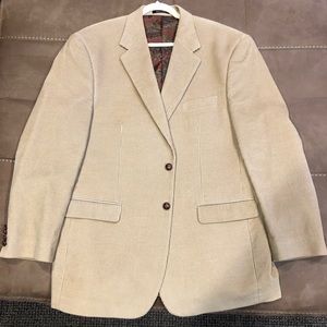 Ralph Lauren Mens Camel Corduroy Blazer size 46L